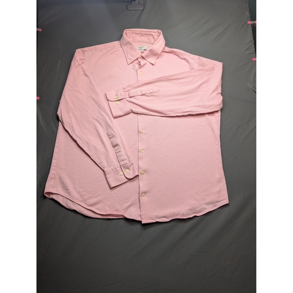 Peter Millar Men's Pastel Pink Button-Down Shirt